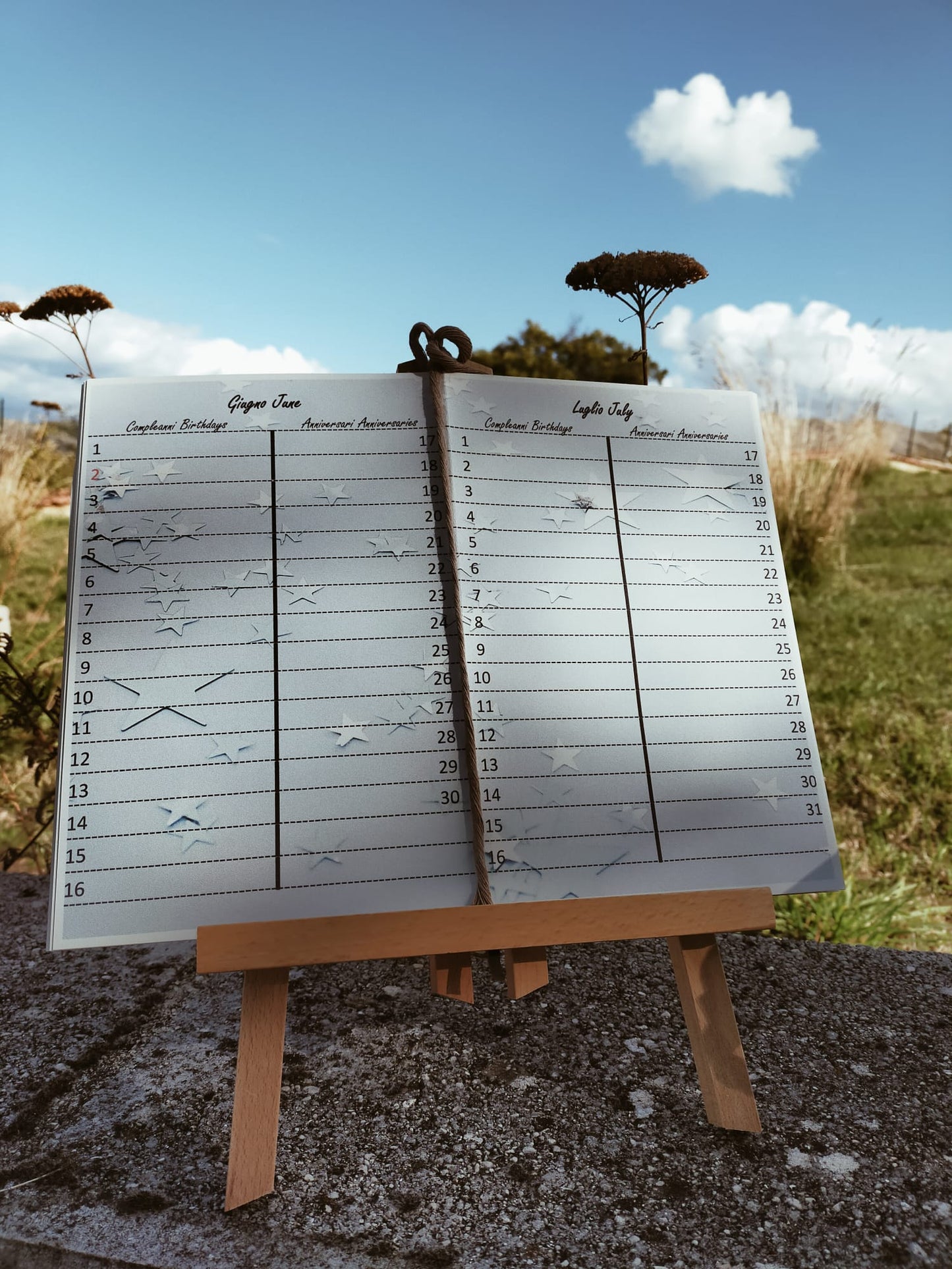 Calendario compleanni e anniversari perpetuo